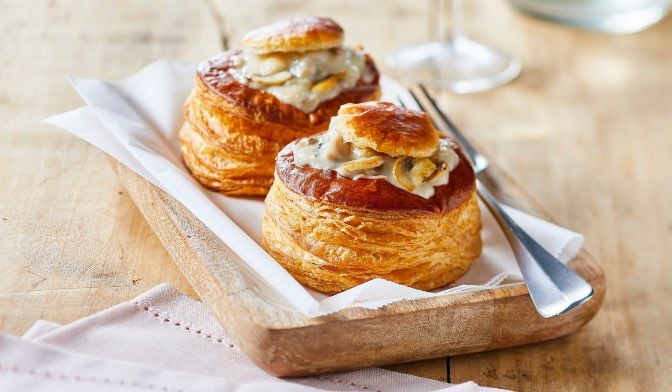 2 bouchées au ris de veau